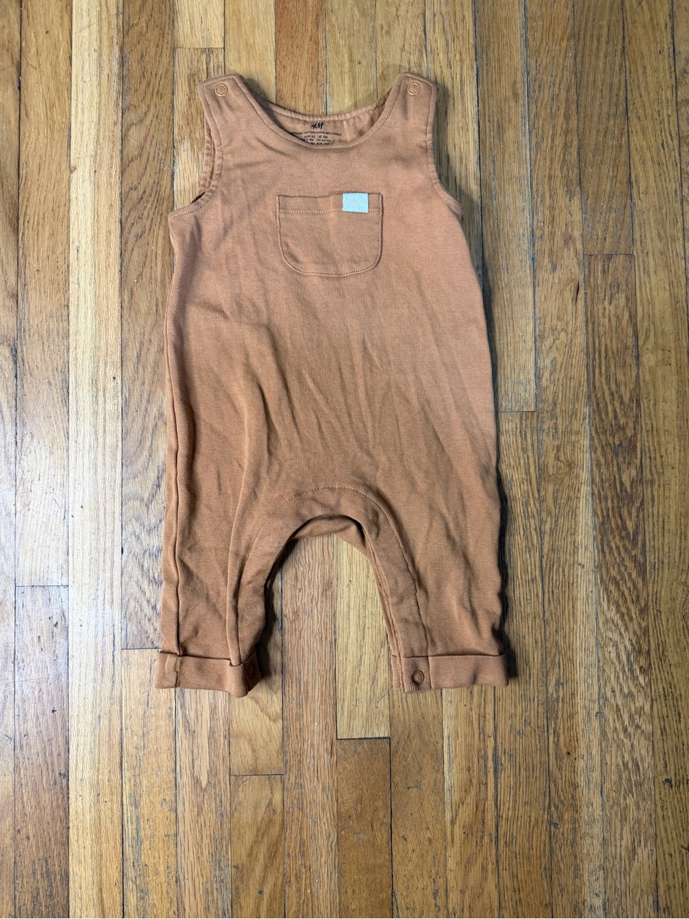 H&M 3M Organic Cotton Rust Baby Romper